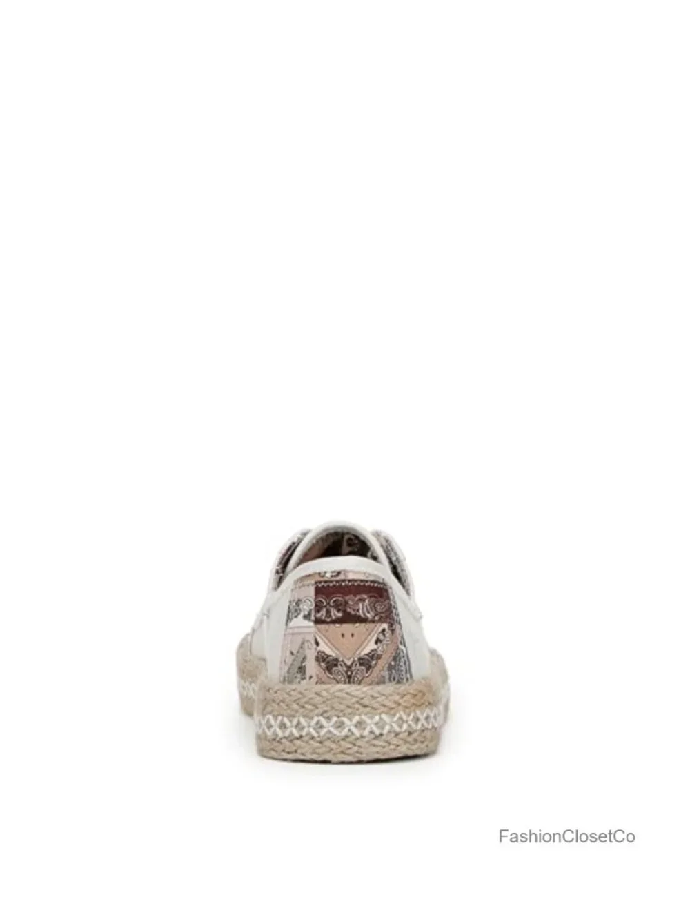 Women's Vegan Fabric Lace-Up Espadrille Sneakers